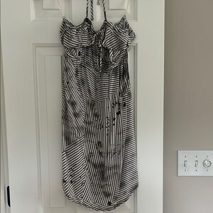 Hang Ten Black and White Striped Dress, Small